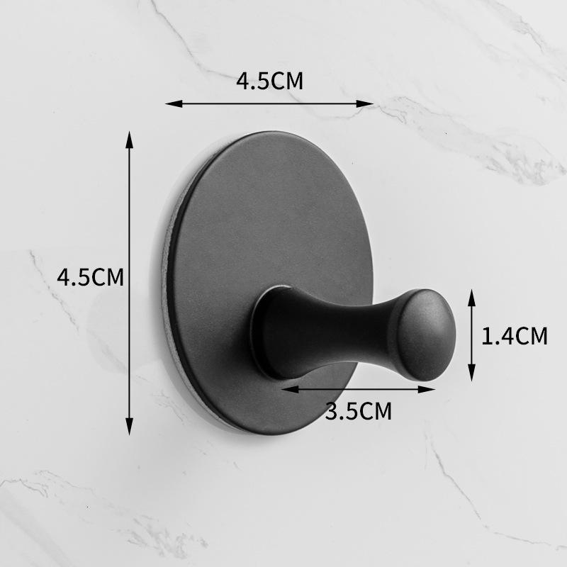 Traceless 304 Stainless Steel Adhesive Hook for Bathroom & Kitchen