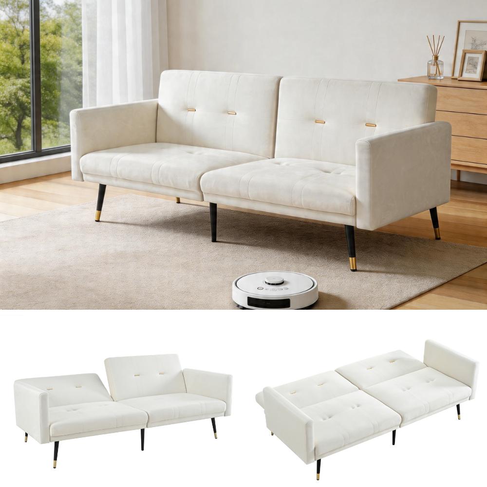 2-in-1 Sofa Bed, Multifunctional Folding Sofa
