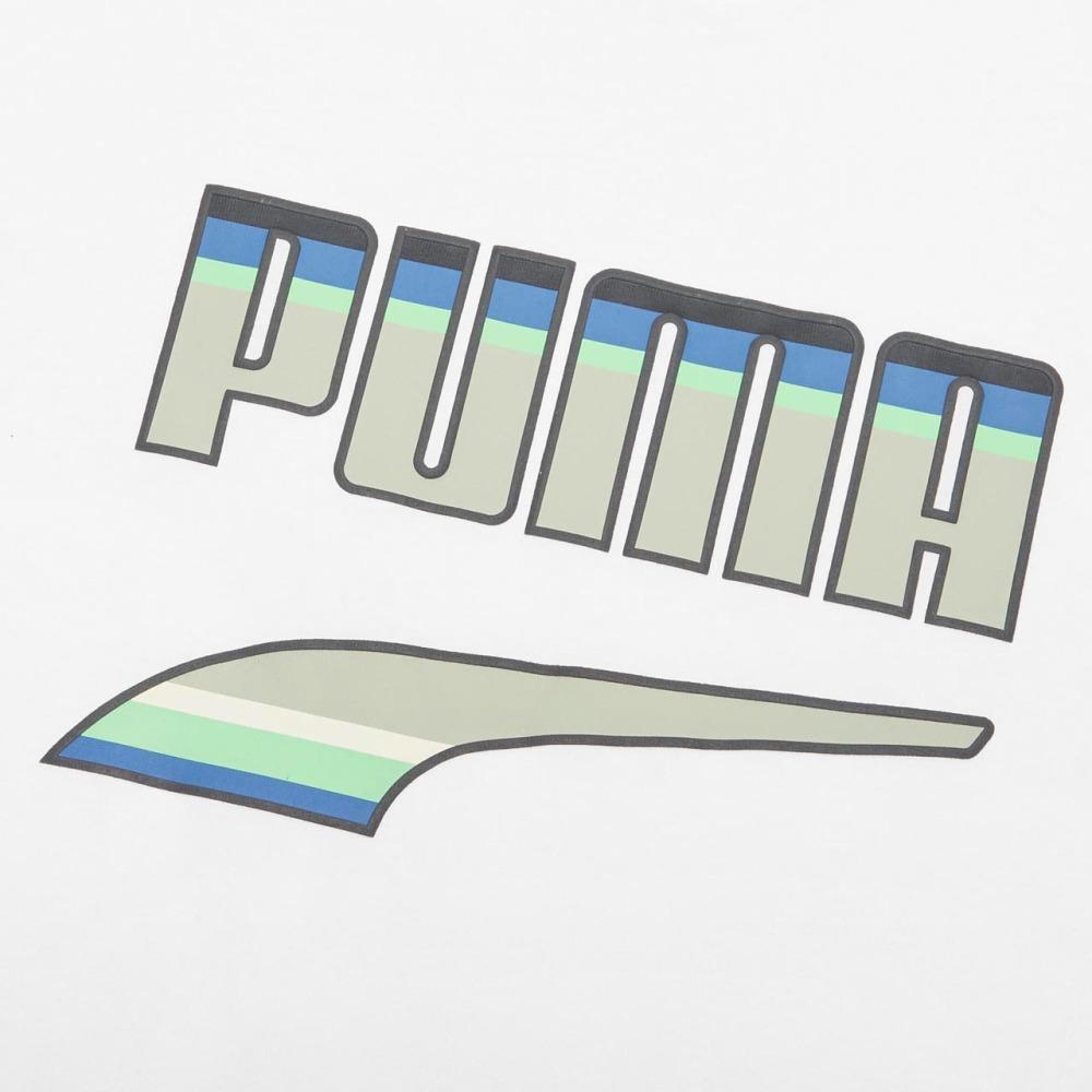 Puma Downtown Casual Sports Round Neck Short Sleeve T-Shirt Men Tops White 531497-02