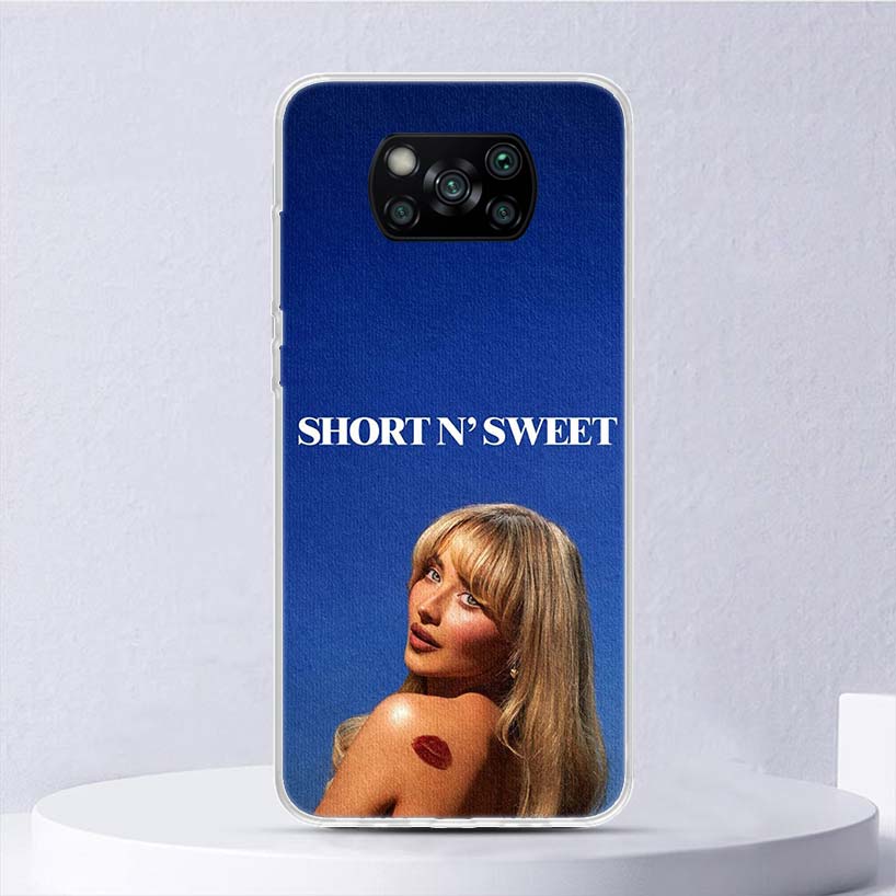 CR66 S-Sabrina C-Carpenter Soft Case For Xiaomi Poco X7 X6 X5 X4 X3 Nfc F7 Ultra F6 F5 Pro Phone Cover F4 Gt F3 M5S M4 M3 M5 M6