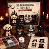 Pacchetto Creativo Tutto in Uno Cane Halloween 3D Set Artistico Fai da Te Kit Cucciolo con Perline Kit Cucciolo con Perline di Plastica Carine per Gioielli Artigianato Kit Animale Principianti Adulti Scrivania Casa