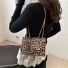 Stylish Women's Leopard Print Small Shoulder Bag For Autumn Winter Commute