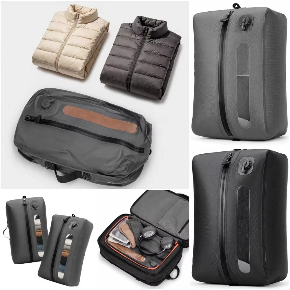 Reusable Electric Vacuum Bag Electric Pump Travel Compression Pack Compressed Storage Bag Suitcase