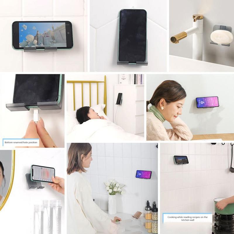 Suporte universal à prova d'água para celular, tablet, banheiro, banheiro, parede, suporte para iphone, samsung, xiaomi, huawei