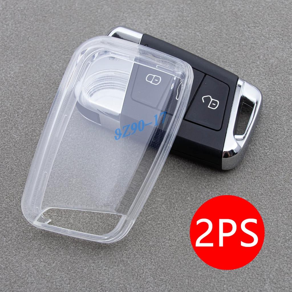 For Volkswagen Arteon Atlas Cross Sport Passat B8 Clear Fully Transparent Tpu Car Smart Key Cover Case