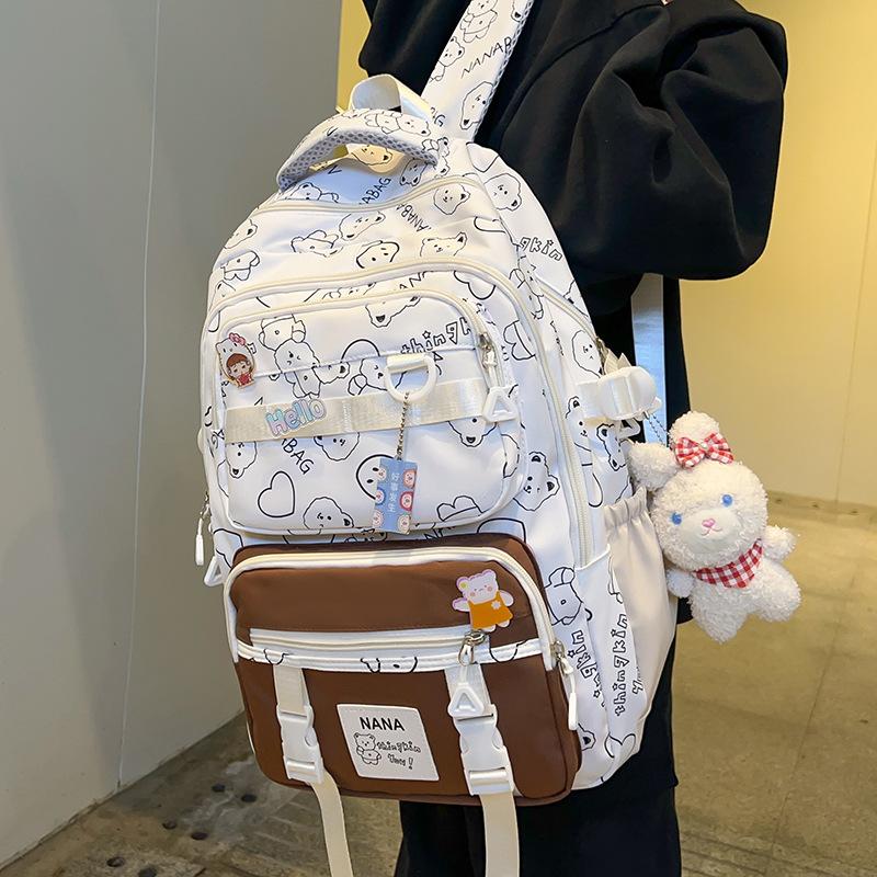 Grundschulmädchen  Hoher Wert Mittelschülerin Gymnasiastin  Studentin  Süßer Rucksack