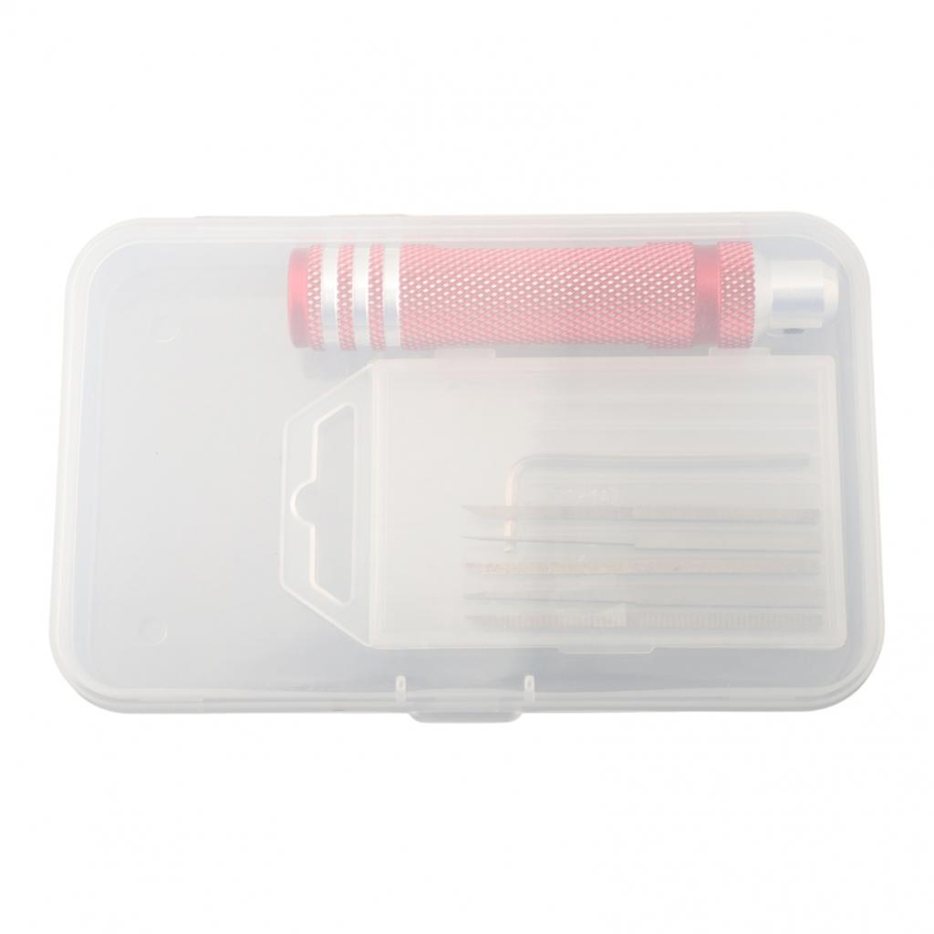 6pcs/set Model Scriber Anti-skid Handle Chisel Hex Key Wrench