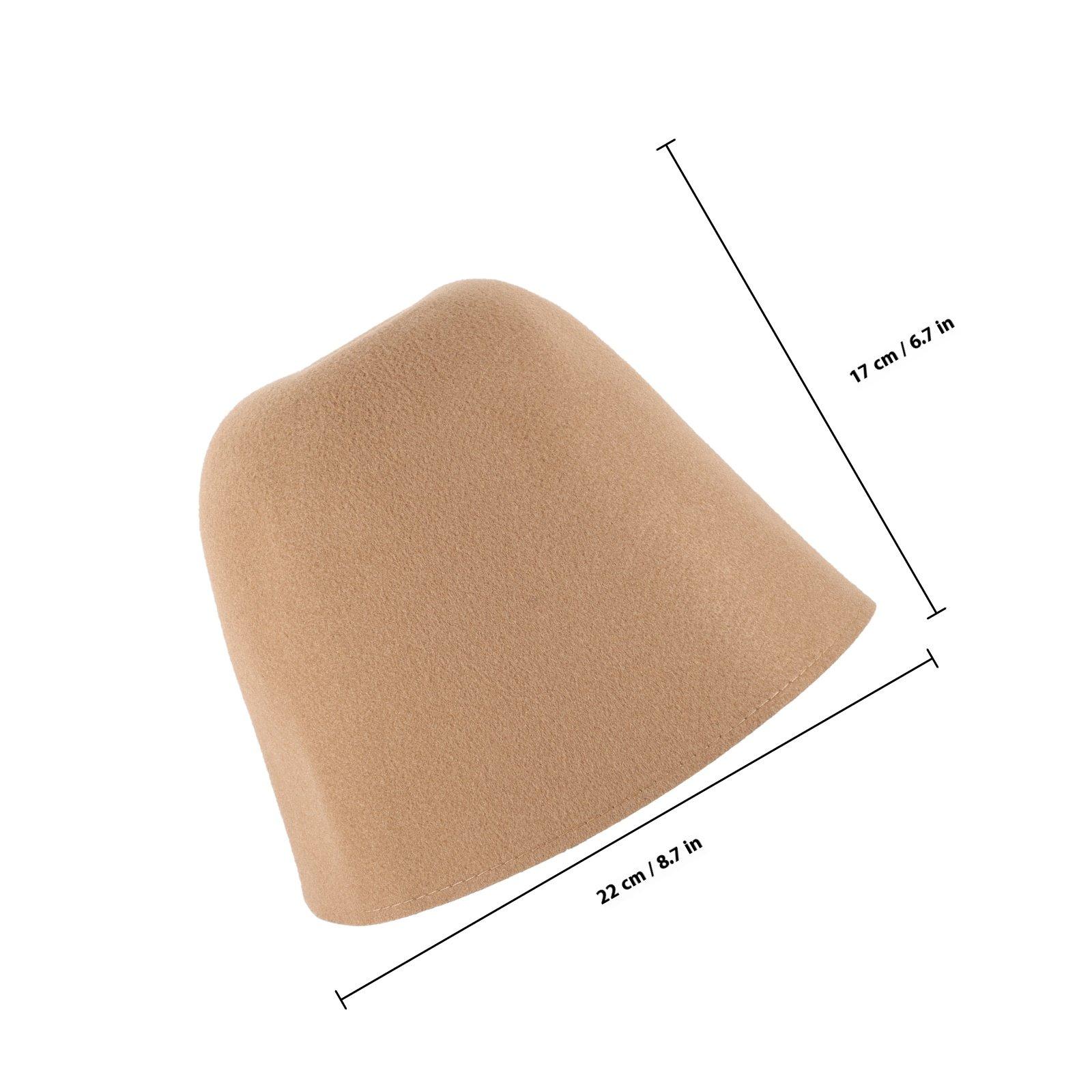 1 Piece Bath Hat Reusable Sauna Hat Breathable Felt Design for Head Protection during Shower Sauna Room Use