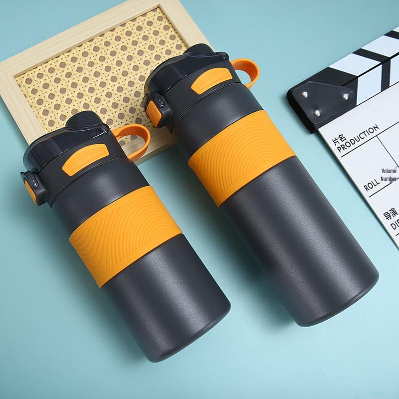 Wen Su 316 Stainless Steel Dual-Drink Sports Water Bottle