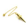 Cone 100% Copper Brass Metal Pendant Pendulum for Divination Dowsing Reiki Healing Egyptian Isis Pendulos Professional A001