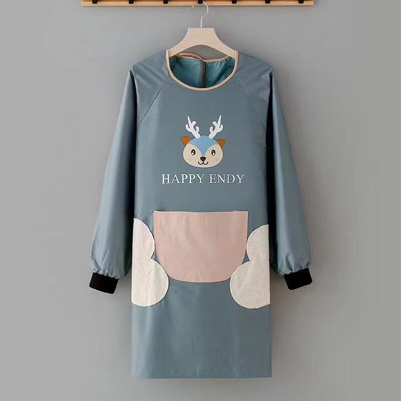 Yijia Yipin Blue Deer Waterproof Kitchen Apron