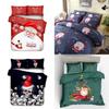Premium Quality Father Christmas Duvet Cover Set Single Double King Size Bedding