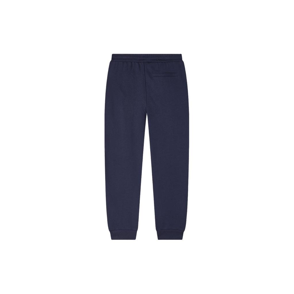 FILA Letter Print Cuffed Elastic Waist Casual Knit Sports Pants Men bottoms Deep-Navy F11M419604F-NV
