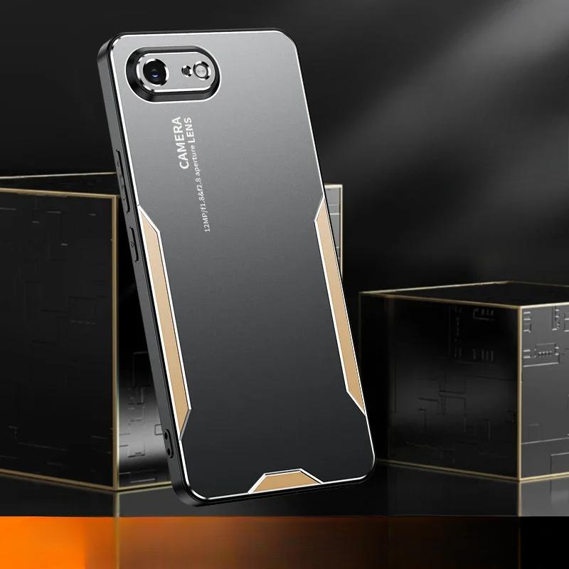 Metal Matte Hard Phone Case for POCO F7 Ultra Camera Lens Protection Soft Silcione Bumper Shockproof Cover for POCO F7 Pro