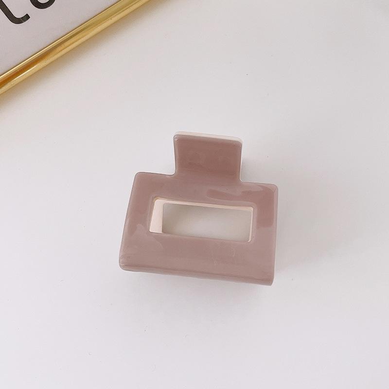 Korean Hair Clips for Women Claw Clip Elegant Candy Colors Square Hollow Crab for Hair Girls Hair Accessories Hair Barrettes New