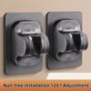 Wall Mount Strong Adhesive Shower Head Holder ABS Waterproof Adjustable Bathroom Shower Bracket Easy Installation Base
