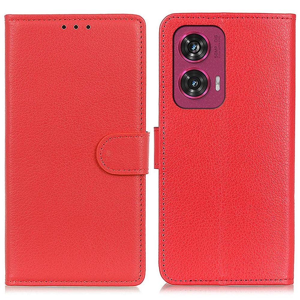For Motorola Edge 50 Fusion 5G Case Litchi Texture Wallet Leather Phone Cover Wholesale
