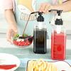 1Pc 1000Ml Hand Pressed Sugar Bottle Liquid Dispenser With Scale Coffee Syrup Bee Drip Bottle With Pump Nozzle Head Jarcontainer