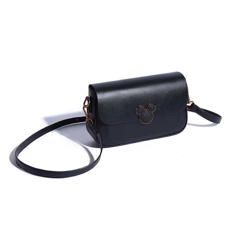 2024 New Arrival Retro Shoulder Bag Street Fashion Pu Crossbody Bag чёрный