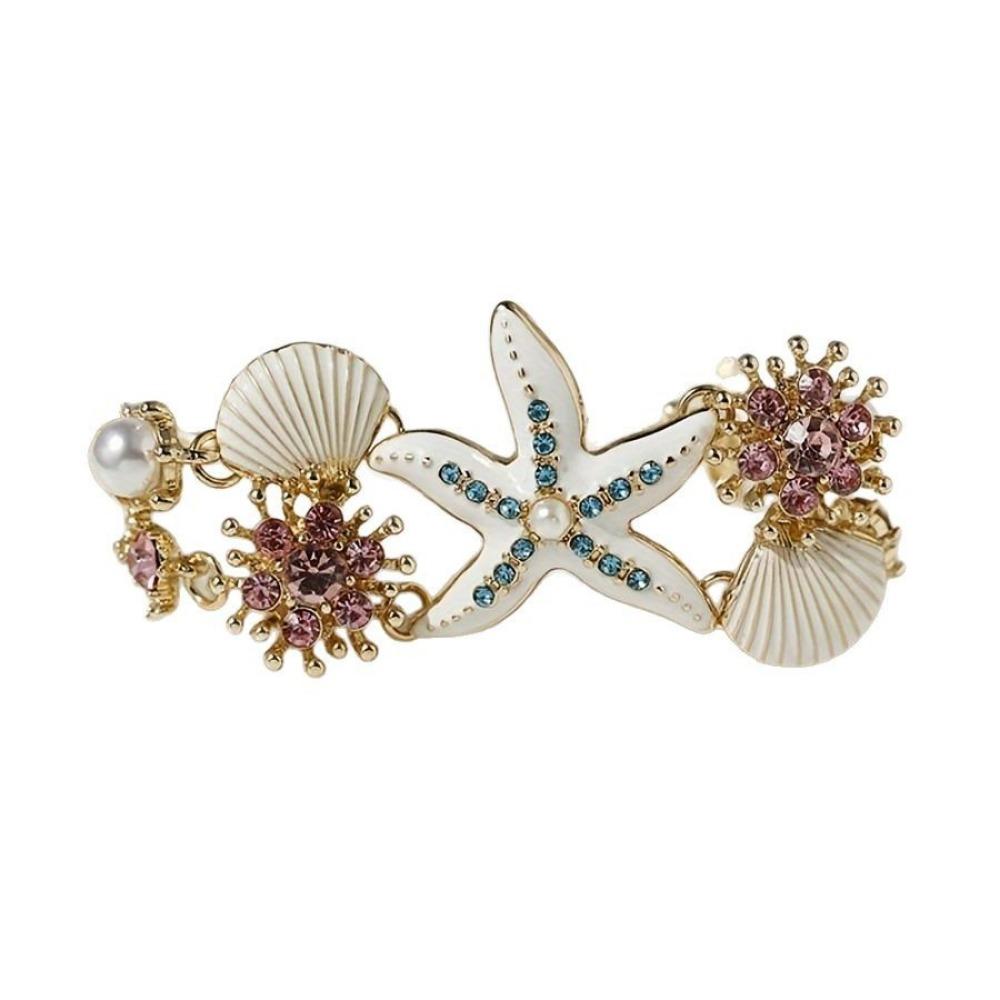 Summer Beach Charm Necklaces Bracelets for Women Trendy Starfish Shell Collar Jewelry Accessories Gifts