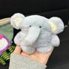 Yousheng Plush Blue Elephant Earphone Case for Airpods 3D Cartoon Fur Animal Headphone Cover for Women Girls