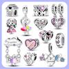 New 925 Silver Charm Love Heart Warm Family Series Beads Fit Original Charms Bracelets Pendant DIY Jewelry Gift
