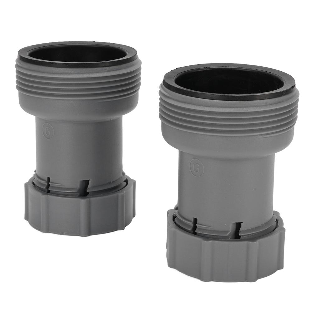 2pcs Pool Hose Adapter 1.5 Inch To 1.25 Inch Hose Conversion Adapter for Up Ground Pool Filter Pump