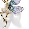 1Pc Women Brooch Fashion Style Cute Elf Insects With Crystle Wings Lapel Pins Luxury Jewelry Party Accessories