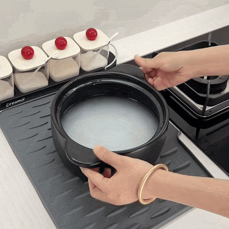 1PC Multi-Functional & Foldable Silicone Drainage Mat For Kitchen Tableware Non-slip Mats Anti-scald Coaster Kitchen Utensils