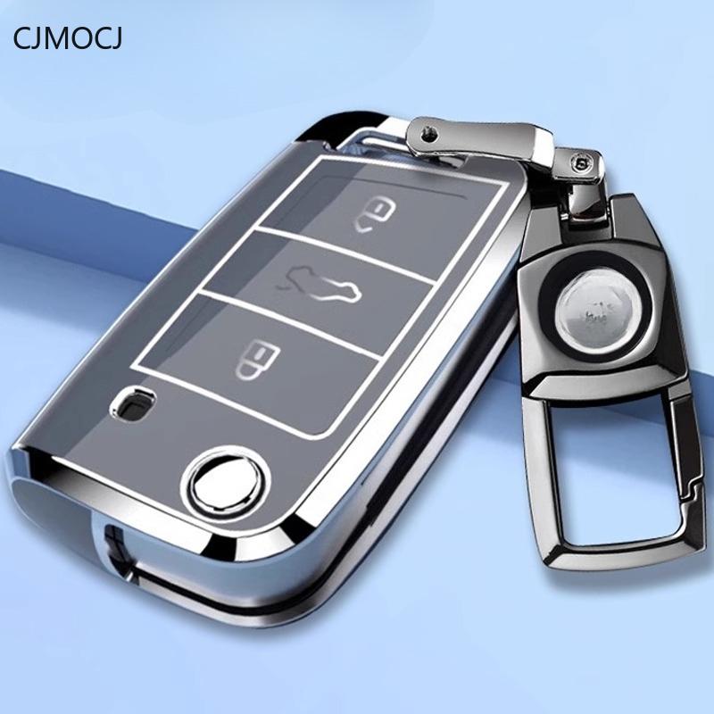 Premium Tpu Key Cover For - Vw Lavida/Lavida Xr - Protective Key Fob Case Keybag Keychain