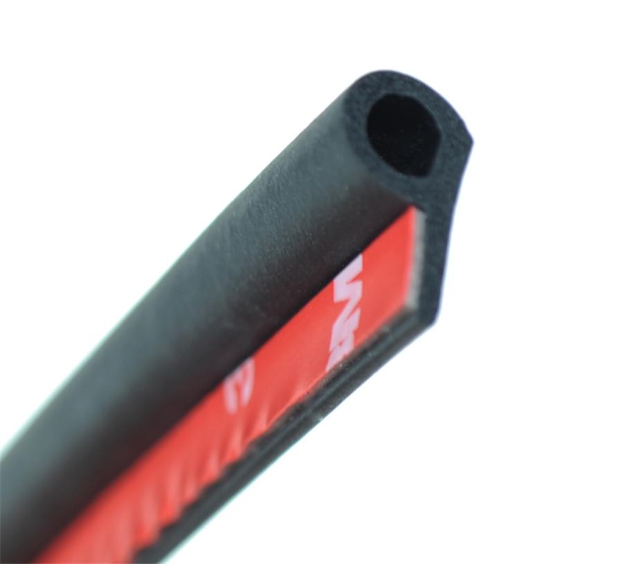 5M Black P-Type Car Door Noise Insulation Strip