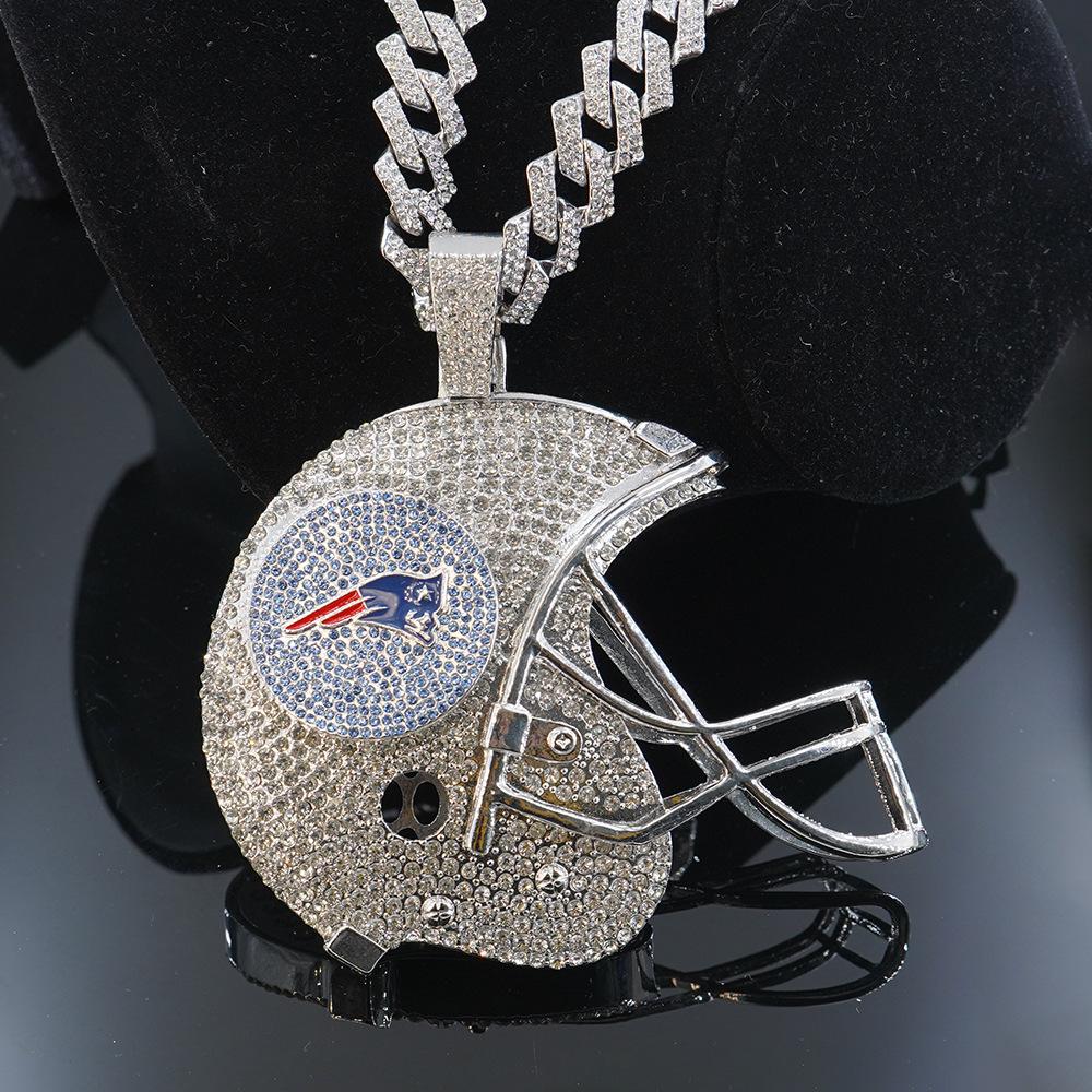 New England Patriots Footballhelm Legierung Anhänger