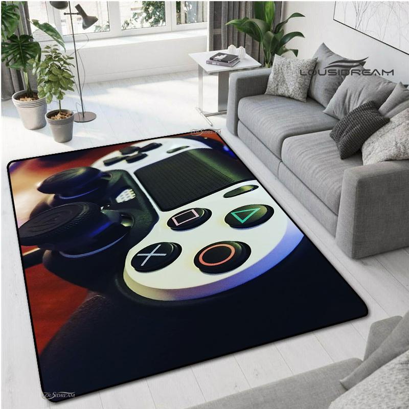 Anime Gamer Game Controller Rug Kids Play Carpet Living Room Bedroom Door Non-slip Mat Photography Props Birthday Gift Alfombra