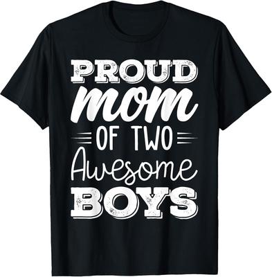 Mother of Two Boys T-Shirt - Perfect Gift for Mother's Day!