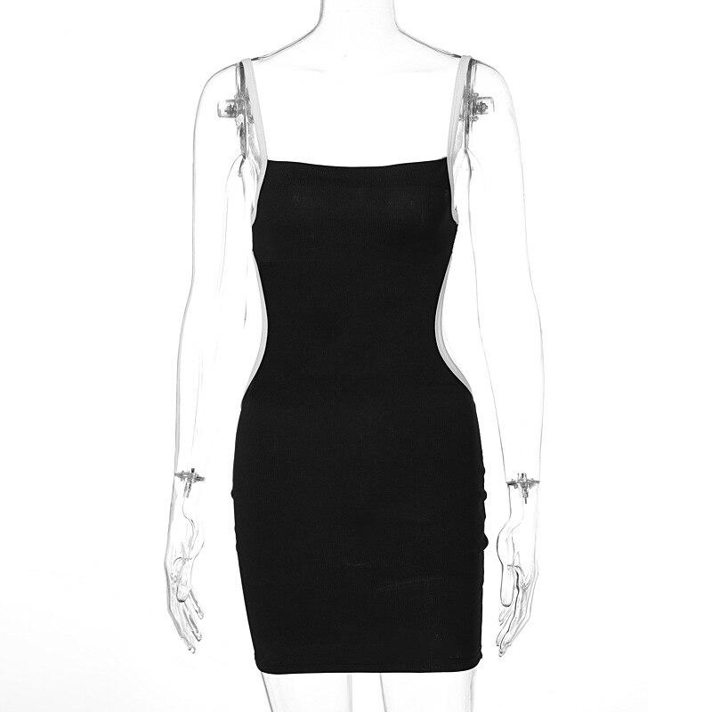 Elegant Bodycon Sexy Women's Dress for Women 2022  Hollow Out Party Club Mini Dresses Woman Robe Femme Ladies Vestidos Mujer