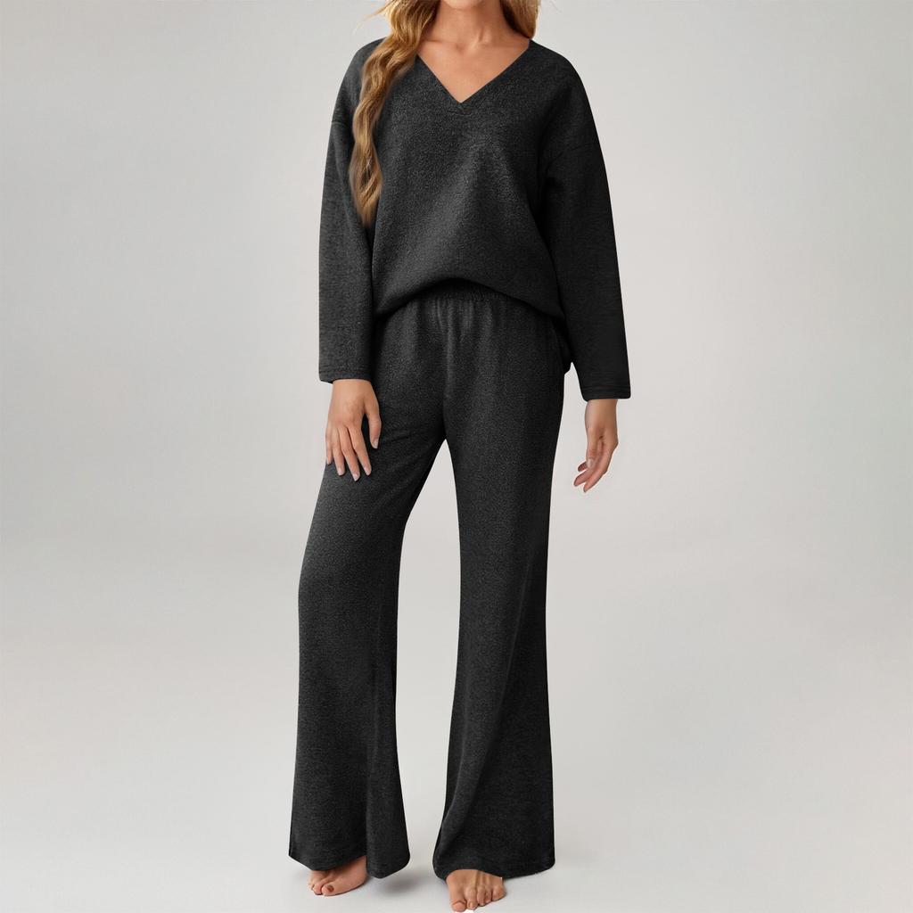 Women's Two-piece Sweater Suit Home Wear Matching Casual Suit Fashion Clothing
