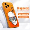 Skull Skeleton Pattern Case For iPhone 17 Pro Max iPhone 16 15 14 13 Pro Max Magnetic For Magsafe Hybrid TPU+PC Matte Cover