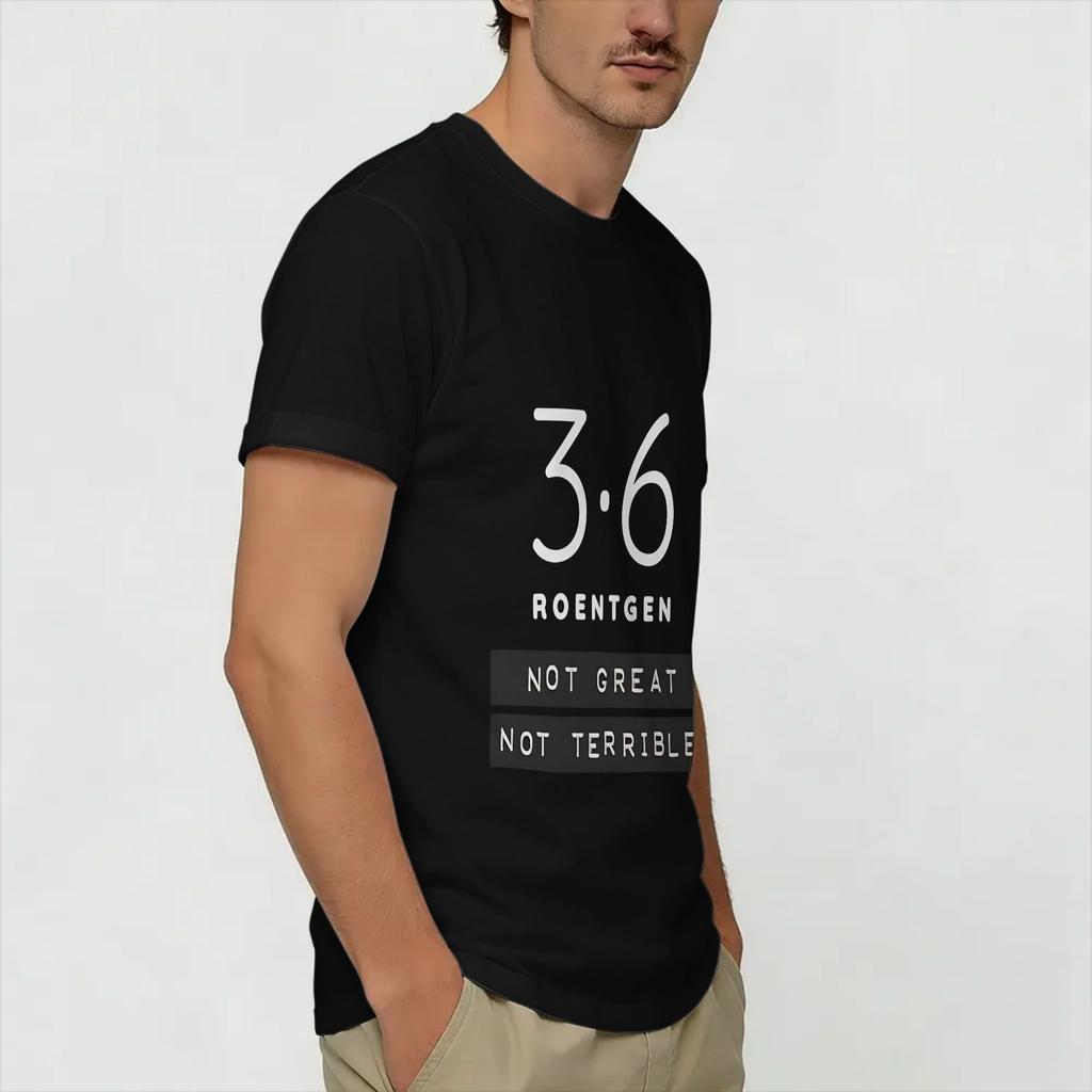 Tschernobyl 36 Röntgen Unisex T-Shirts Lustige T-Shirts Kurzarm Rundhals T-Shirts Baumwolle Grafikbedruckte Kleidung