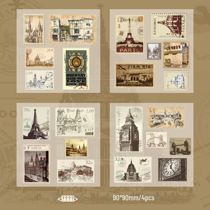 

Ретро-штампы, наклейки с кукушкой для детских блокнотов своими руками