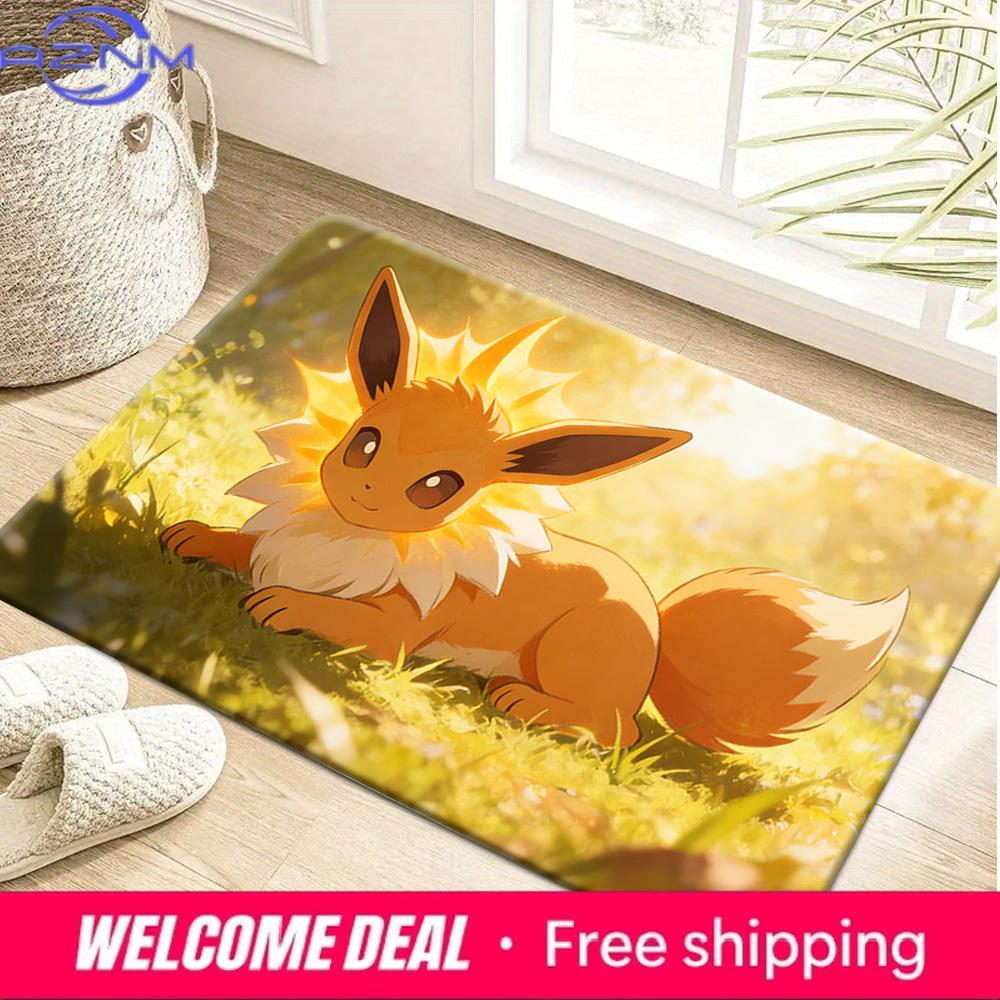 

Sunny Eevee Print Non-slip Doormat, Soft Absorbent Floor Rug for Home Decor 40cm x 60cm