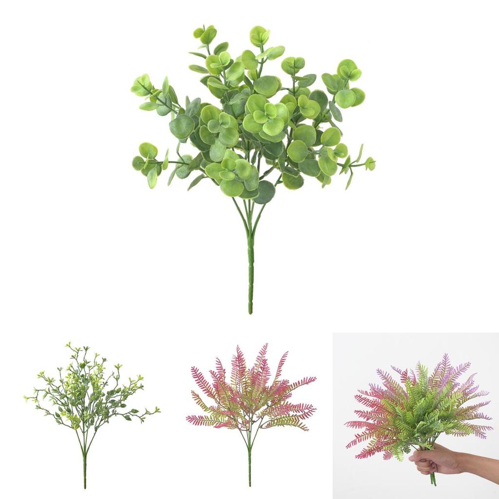 Plante Artificielle Herbe de Milan Brumeuse avec Herbe en Plastique Réaliste pour Événement et Décoration Intérieure