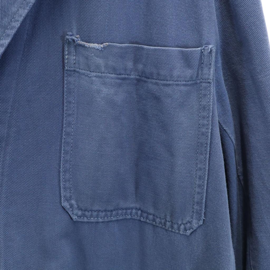 EURO WORK 70s 80s Vintage Chester Coat 48 Navy System Men's Used