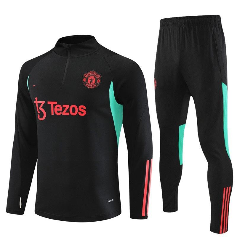 Autumn And Winter Real Madrid Barcelona Arsenal Training Suit Long Sleeve Half Zipper Football Suit Sportswear Adult Suit