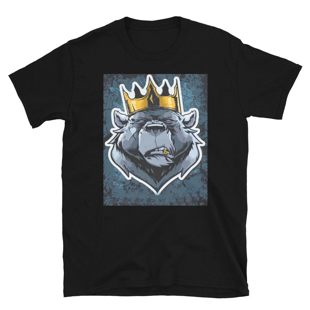 

King bear awesome graphic design Short-Sleeve Unisex T-Shirt L