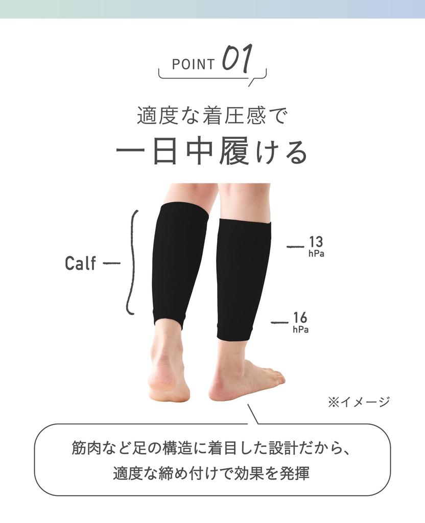 Okamoto Sock Calf Size S Only When You Like It Supplement, Support, 638-975, Women's, Black, (Japan),