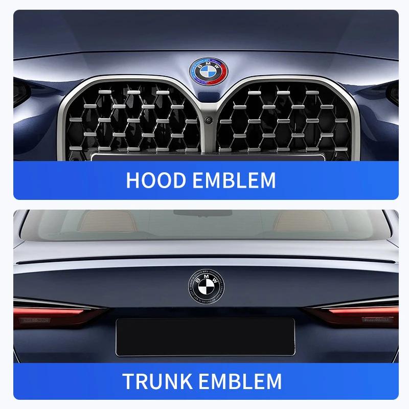 1 buc 82mm 2 3 Găuri Emblema Logo Capotă Mașină Insignă Capotă pentru BMW E36 E64 E85 E60 F10 F30 F36 Z4 X5 X6 51147057794 51767288752