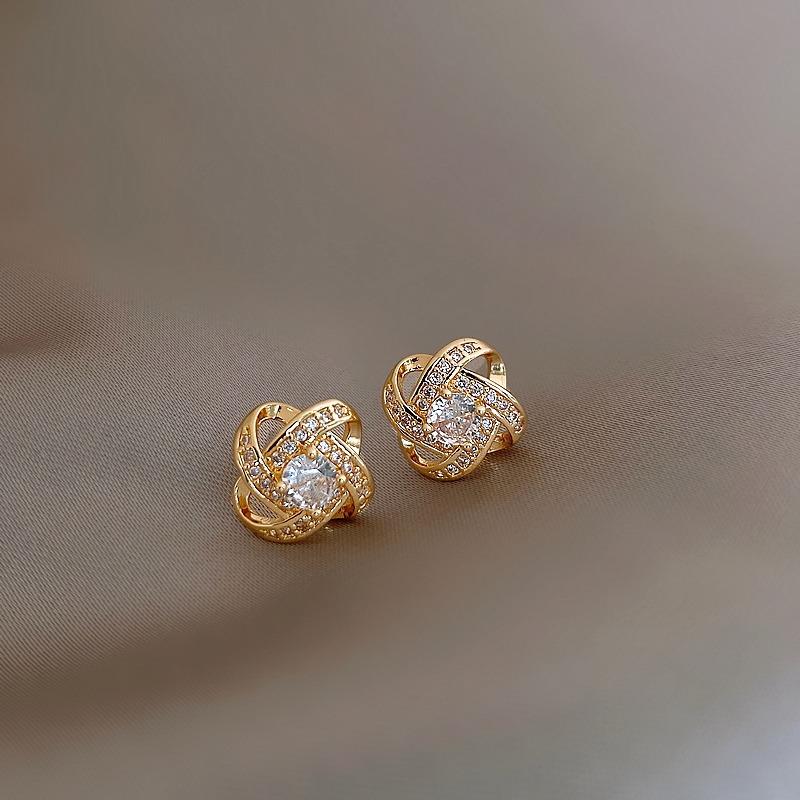 Cercei Stud Zirconiu, Cârlige din Argint 925, Cercei Mici, Accesorii de Urechi Luxoase