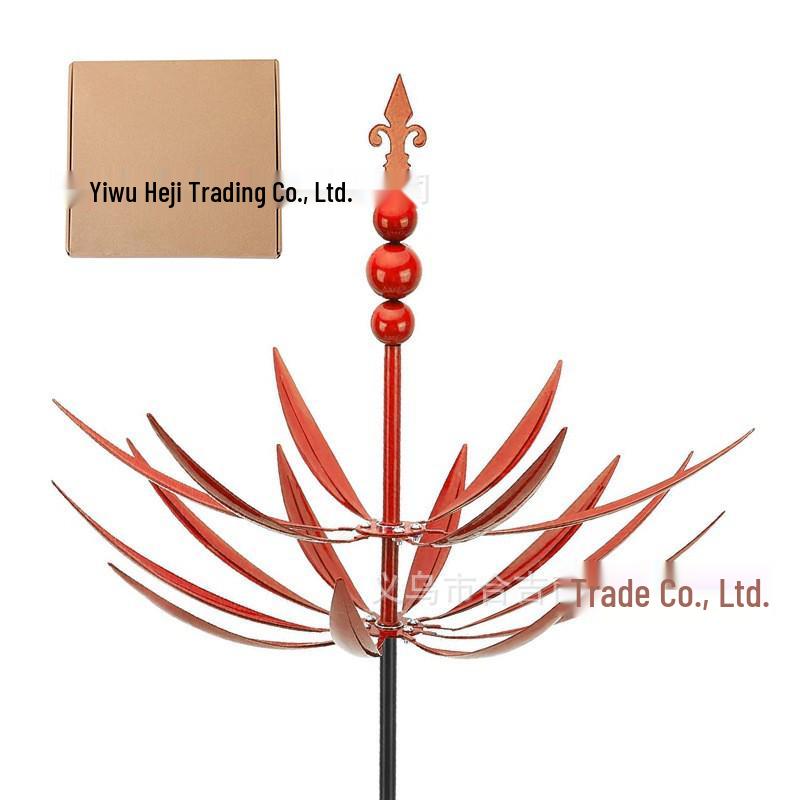 Metal Iron Art Outdoor Rotating Gyro Windmill Spinner