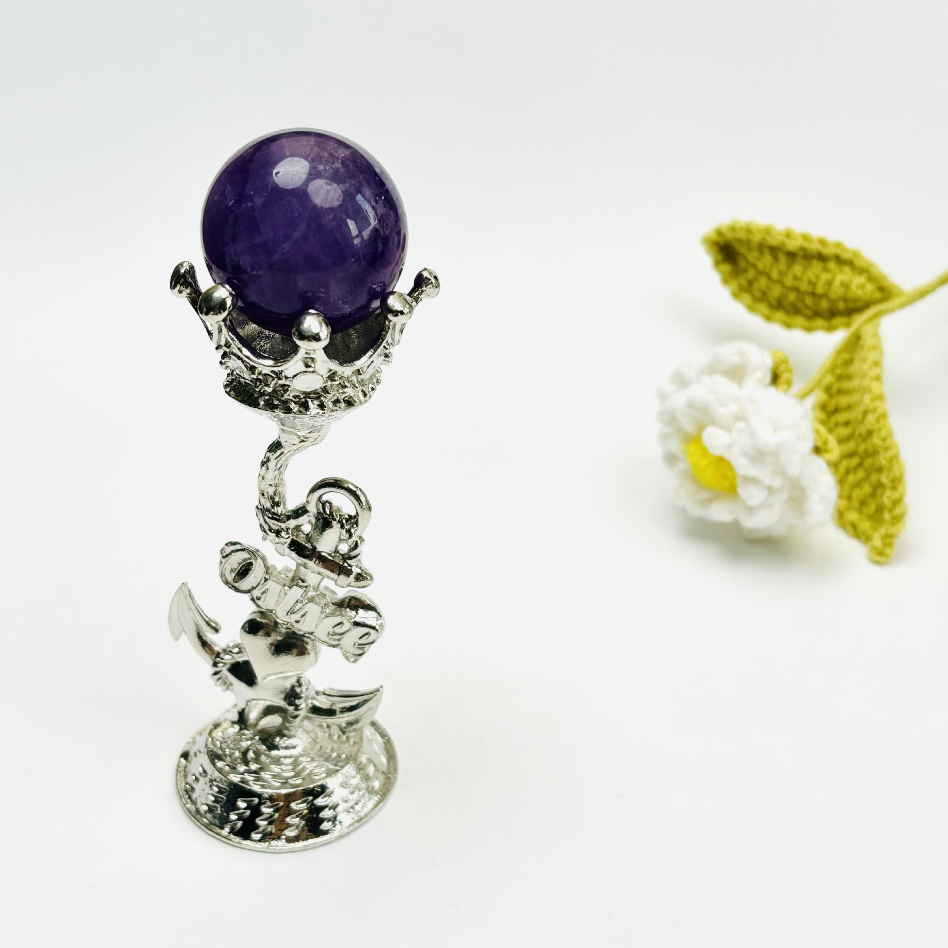 

Корона Сердце Якорь Кристалл Подставка для Яйца и Шара 4.8*4.8*11.5 cm