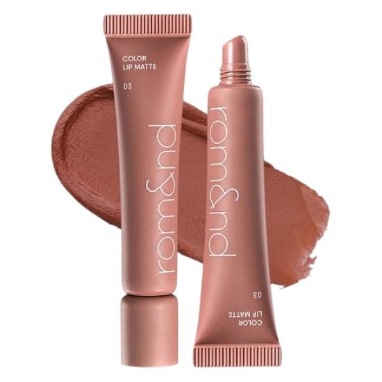

rom&nd Color Lip Matte 03 Taupe Dawn — Soft Taupe Nude Matte Lip Color